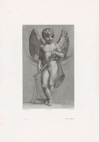 La Justice by Eugène Leroux, 1850 — digital art print download