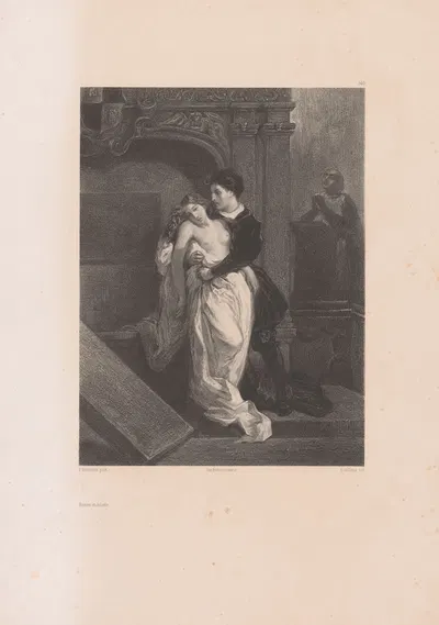Romeo et Juliette by Eugène Leroux, 1855-1856 — digital art print download