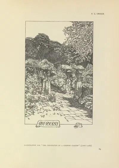 Пот-пурри – Хроники корнуольского сада by Фредерик Ландсиир Маур Григгс, 1914 — digital art print download