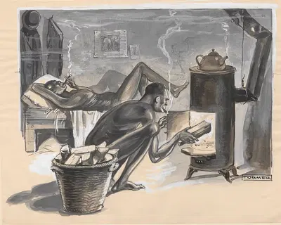 Вождь Такори и его министр Седух в плену by Георг Тормер, 1931 — digital art print download
