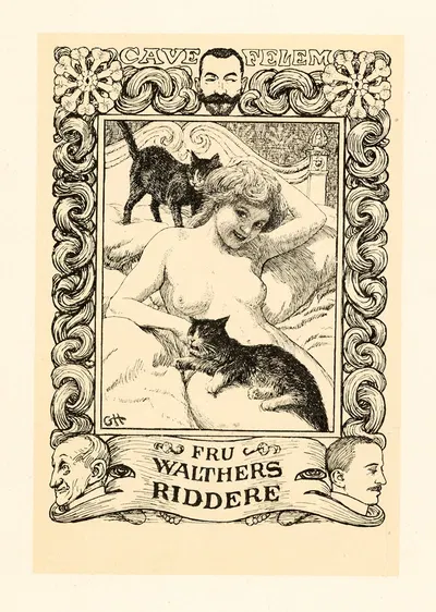 Фру Уолтерс Риддере by Герхард Хейлман, 1908 — digital art print download