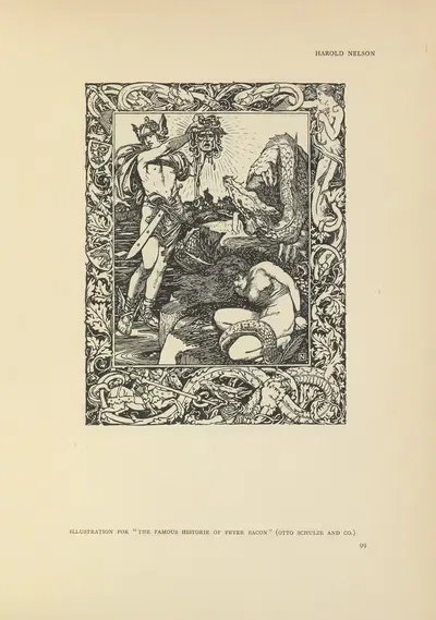 Иллюстрация к знаменитой истории Фраера Бэкона by Гарольд Нельсон, 1914 — digital art print download