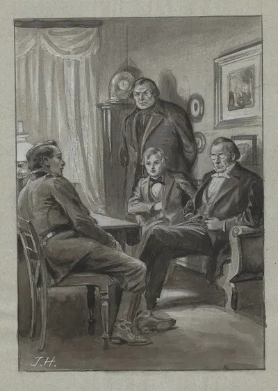 Йенс Кульсвьер и Йорген by Ингеборг Хильдаль, 1915 — digital art print download