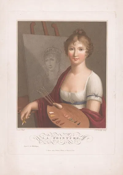 La Peinture by Jacques Philippe Levilly, 1806 — digital art print download