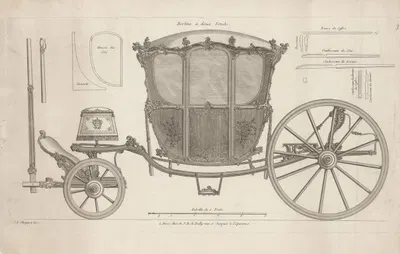 Berline à deux Fonds by Jean-Francois Chopard, 1740 - 1758 — digital art print download