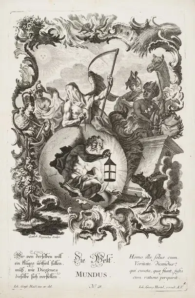 Мундус by Иеремияс Готтлоб Ругендес, 1730-1768 — digital art print download