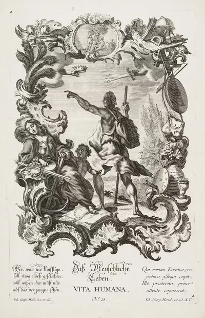 Человеческая жизнь by Иеремияс Готтлоб Ругендес, 1730-1768 — digital art print download
