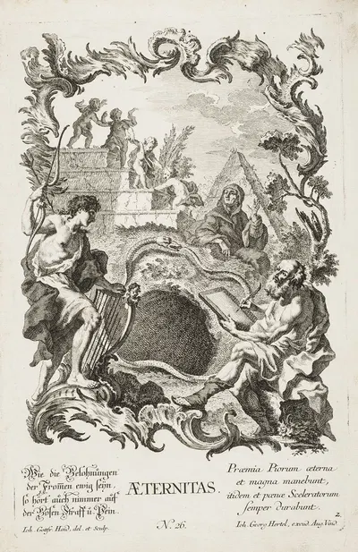 Этернитетас by Иоганн Готфрид Хайд, 1730-1768 — digital art print download