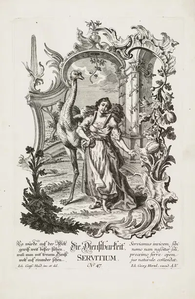 Сервитиум by Иоганн Готфрид Хайд, 1730-1768 — digital art print download