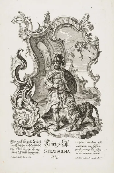 Стратагема by Иоганн Готфрид Хайд, 1730-1768 — digital art print download