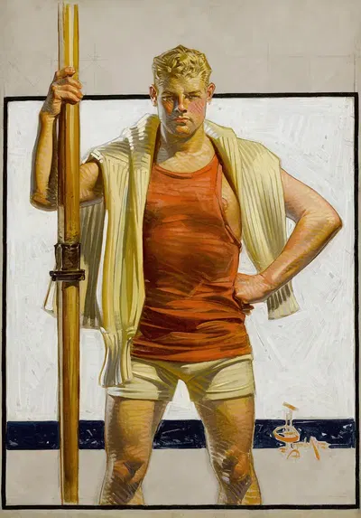 Гребец by Джозеф Кристиан Лейендеккер, 1916 — digital art print download
