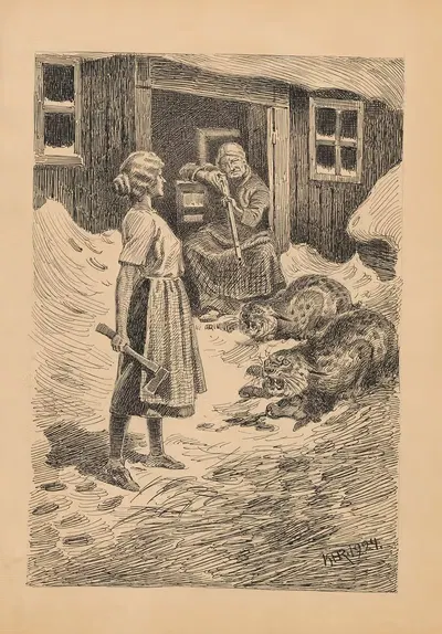 Мелинди и Лосерне by Карл Хансен Рейстрюп, 1924 — digital art print download