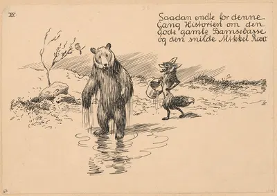 Бамсефар и Миккель Рэв Пл.13 by Луис Мое, 1921 — digital art print download