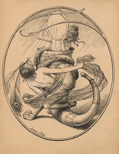 Национальный дар, или Знаменитая старина Пл.6 by Луис Мое, 1902 — digital art print download