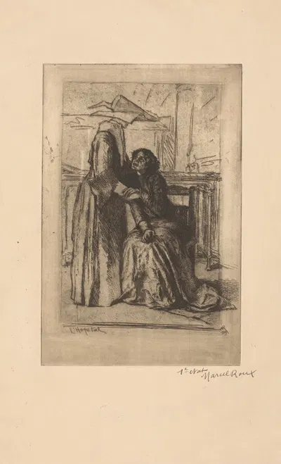 Больница by Марсель Ру, 1909 — digital art print download