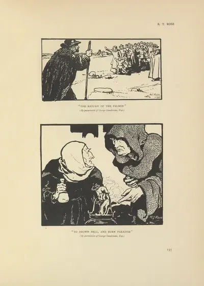 Возвращение паломника; Утопить ад и сжечь рай by Р. Т. Роуз, 1914 — digital art print download