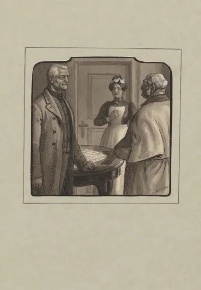 Печальное сообщение by Расмус Кристиансен, 1880-1940 — digital art print download
