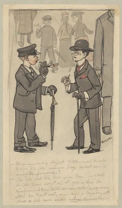 Конфирманты by Расмус Кристиансен, 1880-1940 — digital art print download