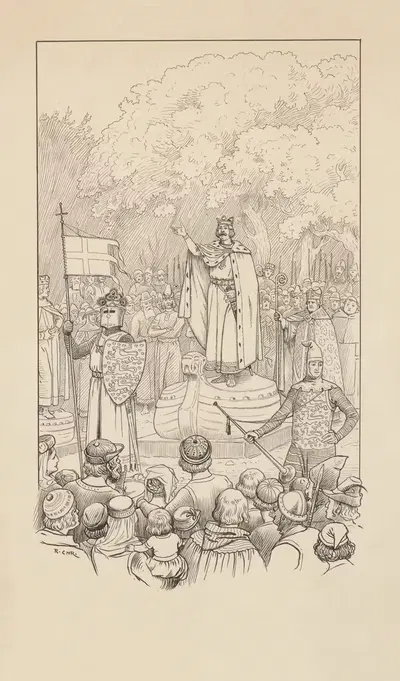 Вальдемар Аттердаг отмечается народом. by Расмус Кристиансен, 1896 — digital art print download