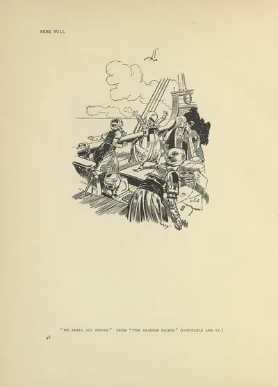 Мы все погибнем – Тысяча и одна ночь by Рене Булл, 1914 — digital art print download