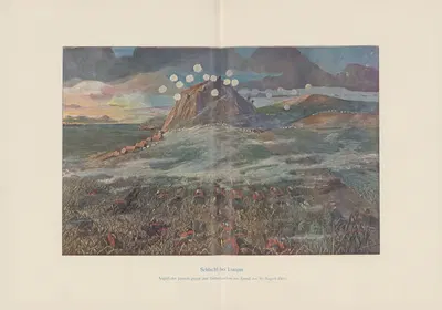 Битва при Ляояне – Японская атака вечером 30 августа 1904 года by Ричард Гэдке, 1907 — digital art print download
