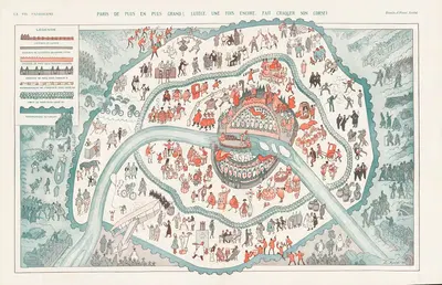 Paris De Plus En Plus Grand! Lutece. Une Fois Encore, Fait Craquer Son Corset. [Paris Bigger and Bigger! Lutece. Once…