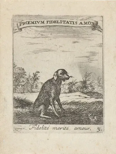 Devises et emblesmes d'amovr moralisez Pl.04 by Albert Flamen, 1672 — digital art print download
