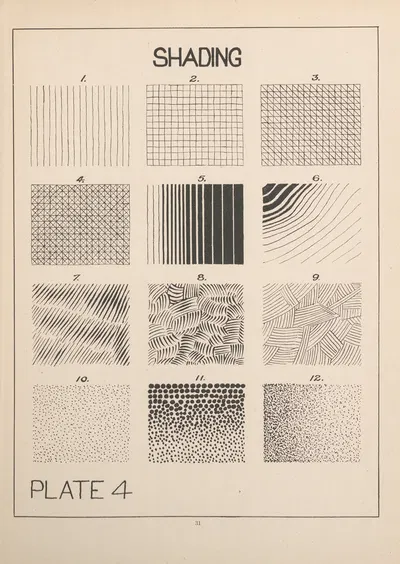 Shading by Edward Drosen, 1924 — digital art print download