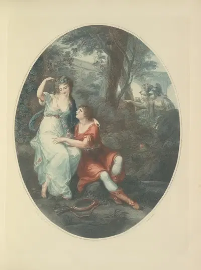 Rinaldo and Armida - A. Kauffmann by Julia Frankau, 1900 — digital art print download