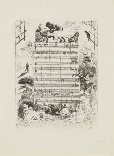 Alles fühlt der Liebe Freuden by Макс Слевогт, 1924 — digital art print download