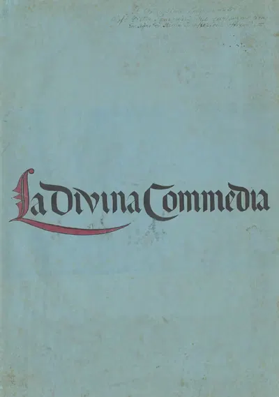 La Divina Commedia [cover] by Michelangelo Caetani, 1855 — digital art print download