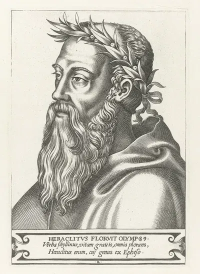 Heraclitus by René Boyvin, 1566 — digital art print download