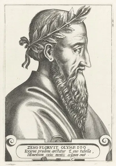 Zeno of Citium by René Boyvin, 1566 — digital art print download
