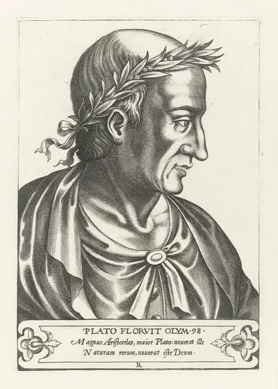Plato by René Boyvin, 1566 — digital art print download