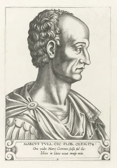 Marcus Tullius Cicero by René Boyvin, 1566 — digital art print download