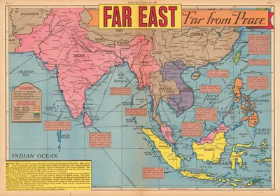 Far East Far from Peace by Edwin Sundberg, 1946 — digital art print download