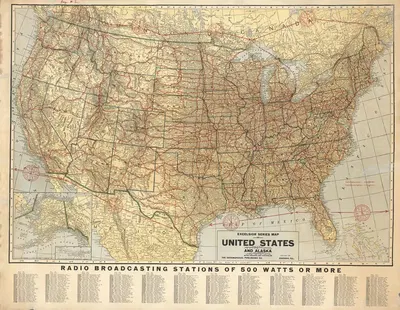 United States and Alaska by Geographical Publishing Company, 1926 — digital art print download