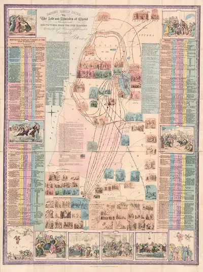 Bacon's Family Guide To The Life and Ministry of Christ by George Washington Bacon, 1873 — digital art print download