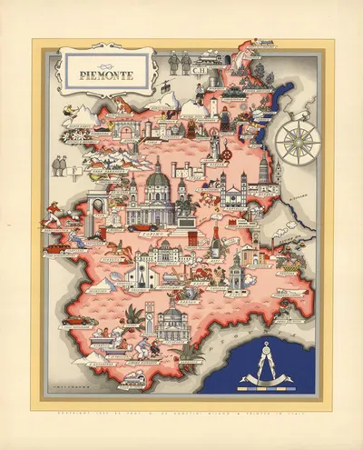 Piemonte by Giovanni De Agostini, 1941 — digital art print download