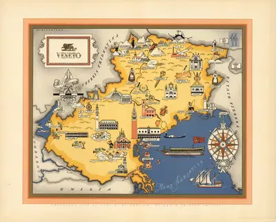 Veneto by Giovanni De Agostini, 1941 — digital art print download