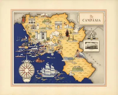 Campania by Giovanni De Agostini, 1941 — digital art print download