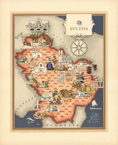 Lucania by Giovanni De Agostini, 1941 — digital art print download