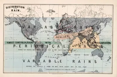 Distribution of the rain by James Reynolds, 1862 — digital art print download