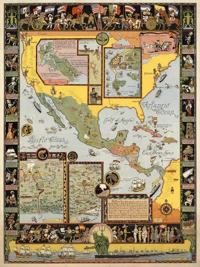 Ye Olde Spanish Main. by Jo Mora, 1933 — digital art print download
