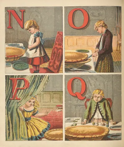 A, apple pie Pl.4 by Laura Valentine, 1876 — digital art print download