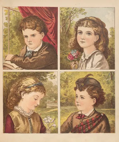 Our boys and girls Pl.1 by Laura Valentine, 1876 — digital art print download