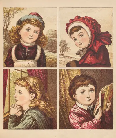 Our boys and girls Pl.2 by Laura Valentine, 1876 — digital art print download