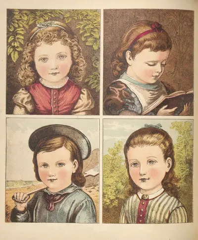 Our boys and girls Pl.4 by Laura Valentine, 1876 — digital art print download