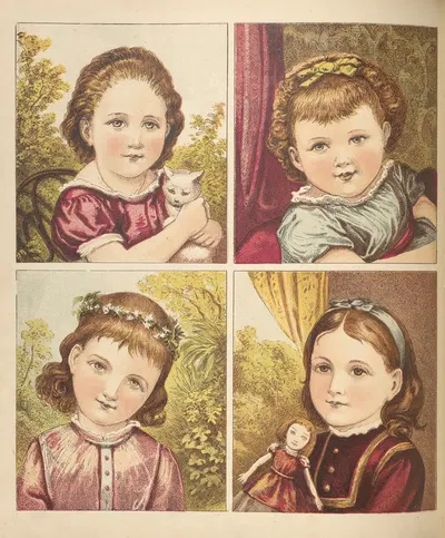 Our boys and girls Pl.5 by Laura Valentine, 1876 — digital art print download