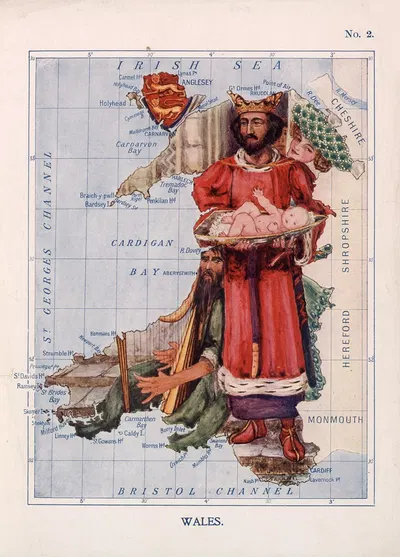 Wales. King Edward Shows the First Prince of Wales to the People by Lilian Lancaster, 1912 — digital art print download